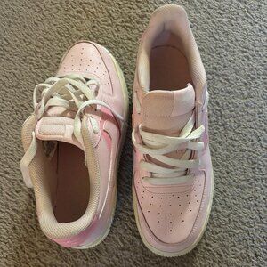 Nike Pink Women's Leather Low-Top AF1 sz 39 US 9